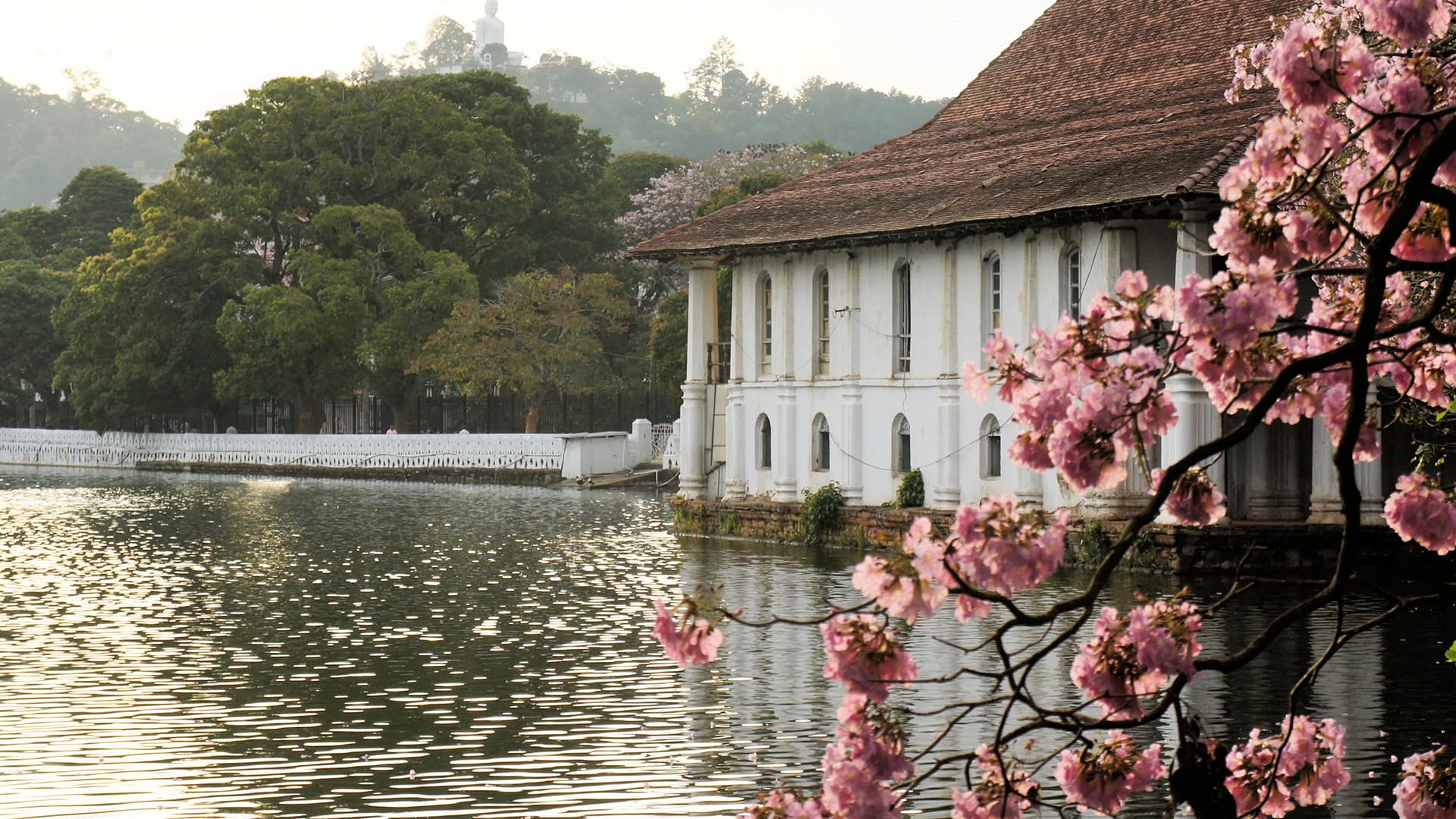 Kandy Lake and the Temple of the Tooth